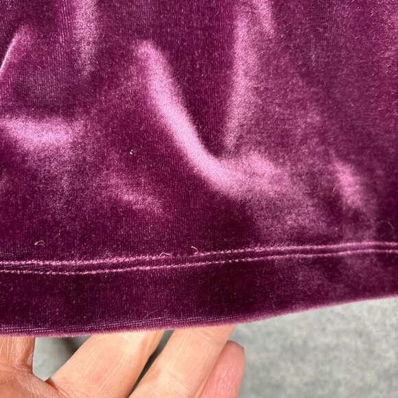 Vtg Tweety Velvet T-Shirt Tee Sz‎ L Warner Bros.Womens Purple - Picture 5 of 5